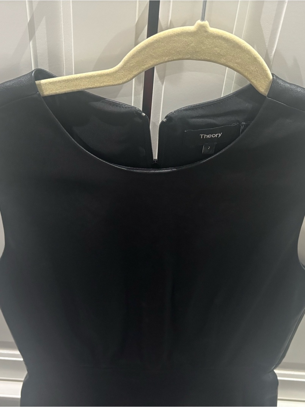 Theory Black Sleeveless Sheath Dress